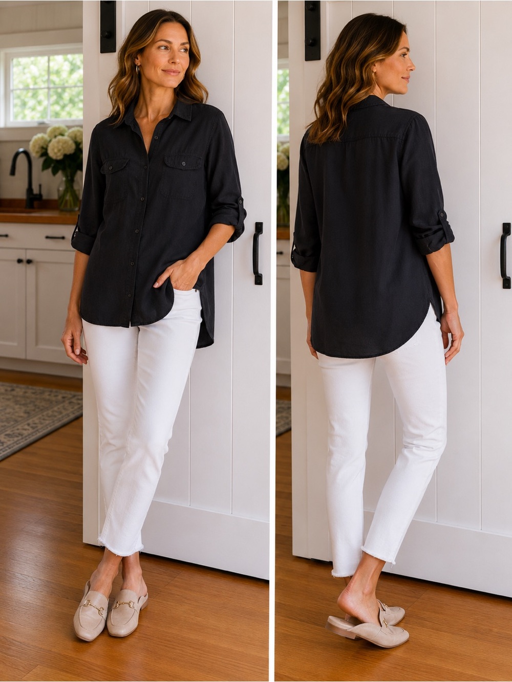 Ralph Lauren Black Garment with Green Brand Label. BB26